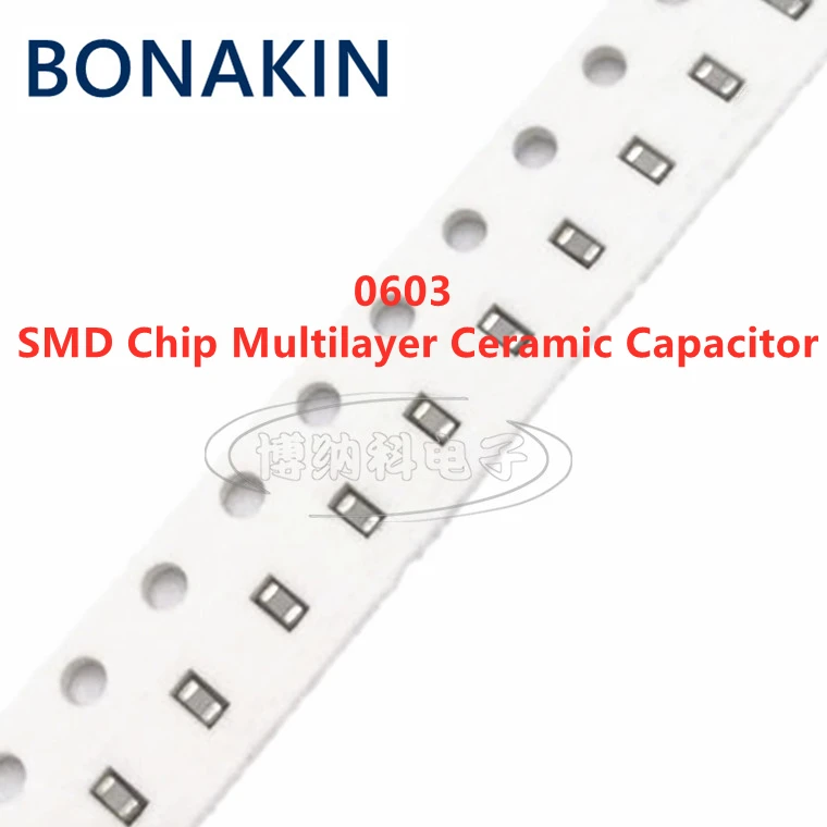 100BUC 0603 75PF 50V 100V 250V 5% 750J C0G 1608 SMD Chip Condensator Ceramic Multistrat