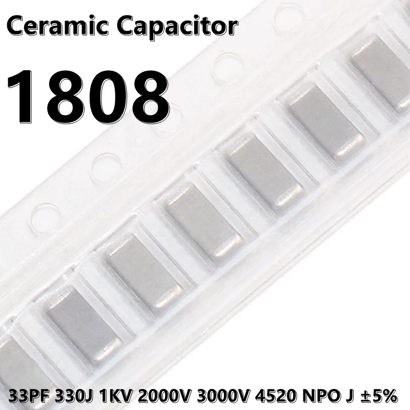 (10buc) 33PF 330J 1KV 2000V 3000V 4520 NPO J ±5% 4520 Condensator Ceramic SMD