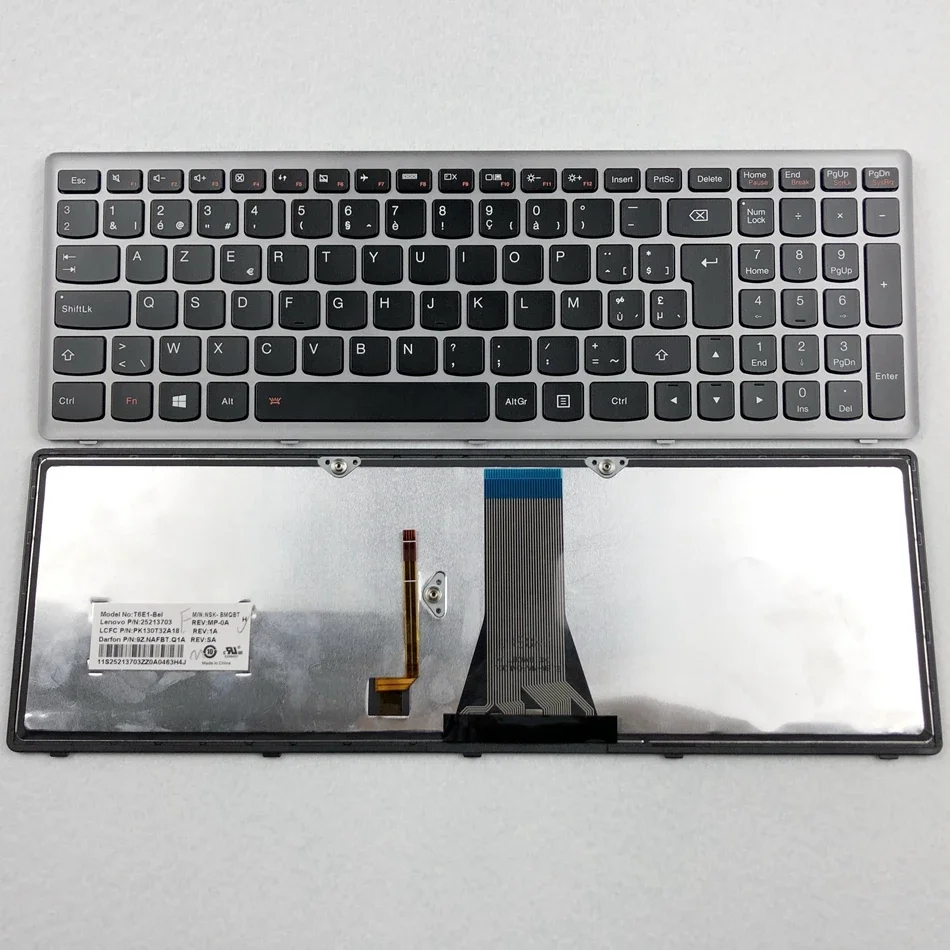 Belgia Iluminata Tastatura Laptop Pentru Lenovo IdeaPad Z501 Z501-IFI Z501-ISE Z501A Z510 Z510-IFI Z510-ITH PN 25213703 FI Layout