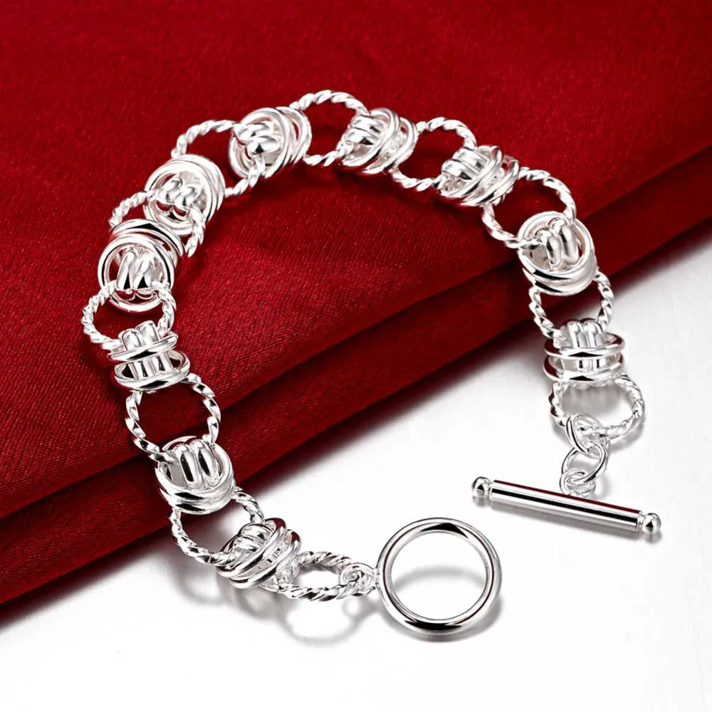 Charm Argint 925 Bratara pentru femei Creativitatea clasic cerc lanț petrecere de Nunta Cadouri de Crăciun moda Bijuterii