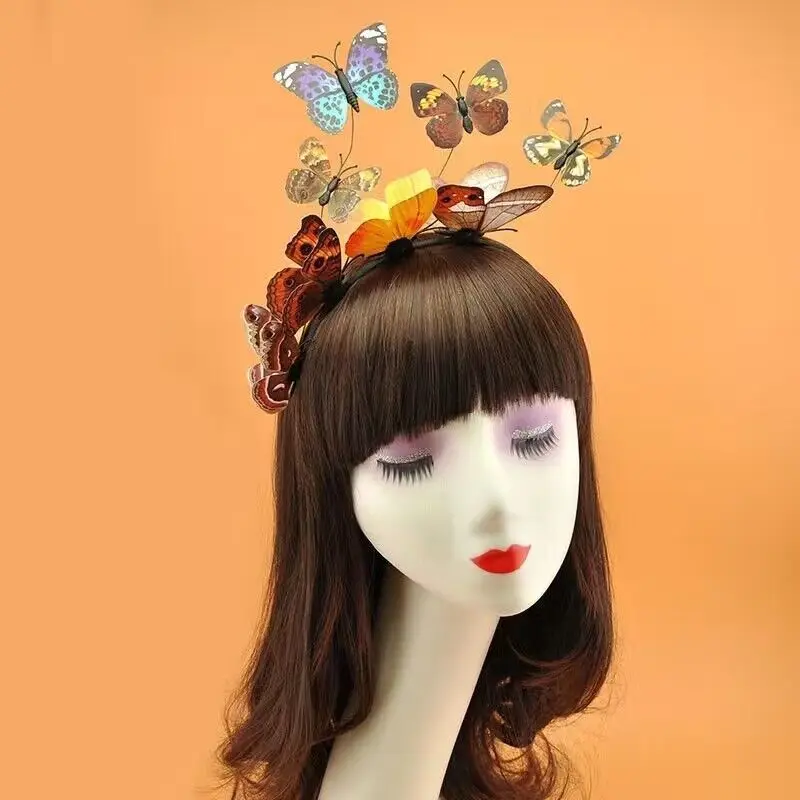 Femei pline de culoare cu 8-fluture Bentita Petrecere de Dans Accesorii de Par