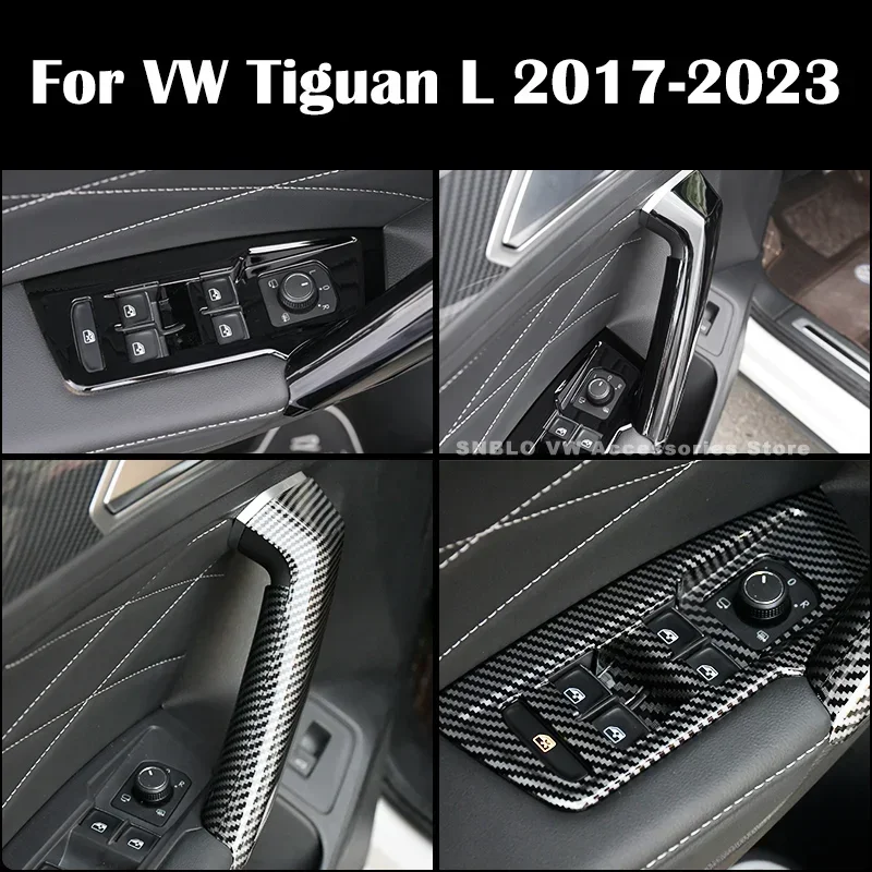 Maner Usa interioara Panou de Acoperire a Geamului Butonul de Turnare Garnitura pentru VW Tiguan L Accesorii 2017 2018 2019 2020 2021 2022