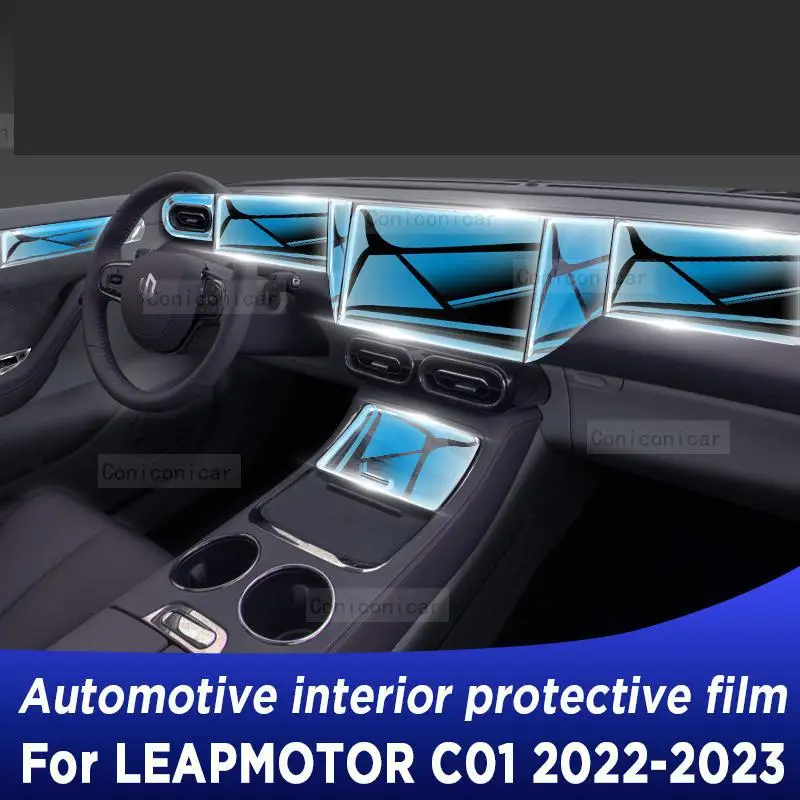 Pentru LEAPMOTOR C01 2022 2023 cutie de Viteze Panoul de Navigare Ecran Interior Auto TPU Film Protector Anti-Zero Accesorii