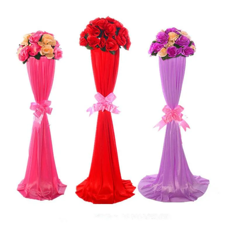 4buc Florale Nunta Artificiale Flori de Trandafir Mingea Drum Duce Set Eveniment Deschiderea Mall-ului Ghid Coloana Partidul Decor elemente de Recuzită