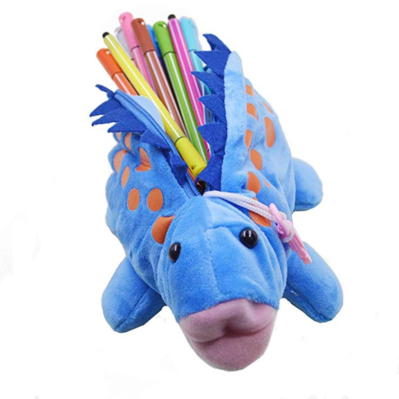 Dinozaur Elevii Caz Creion Stilou Sac Jucărie De Pluș Pentru Copii Jucării Creative Sac De Depozitare Papusa Cadou De Desene Animate Drăguț Pen Husă