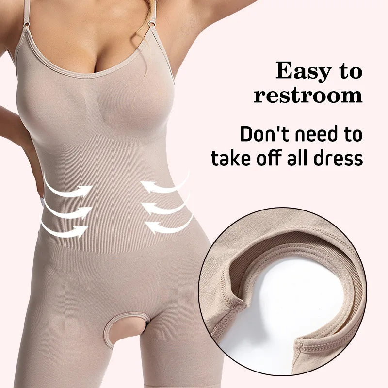Body-shaping-o bucată deschide-unelte halter top burta postpartum culturism trei-picior pantaloni corset femeie