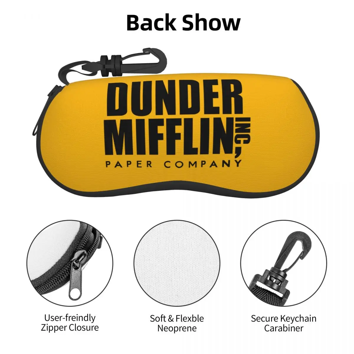 Personalizat Dunder Mifflin Companie de Hârtie Ochelari de Caz Elegant Birou Show TV Shell Ochelari Caz ochelari de Soare Cutie