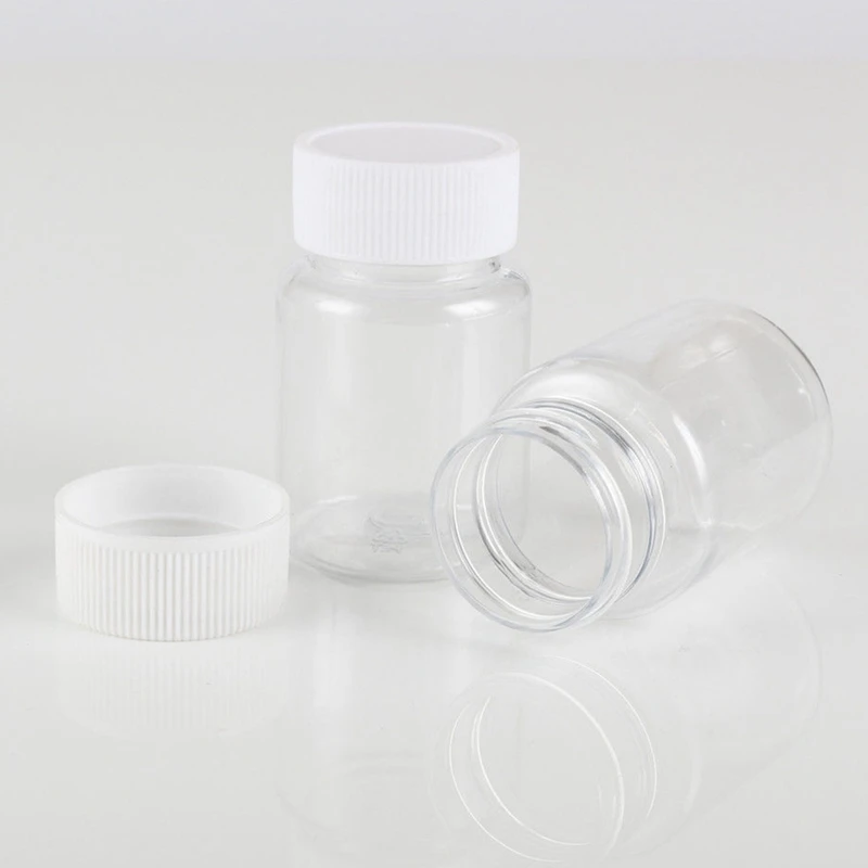 100buc Sticle Returnabile 15Ml Plastic PET Clare de Gol Sigiliu Sticle Recipient Cu Capac filetat Rezistent Alb