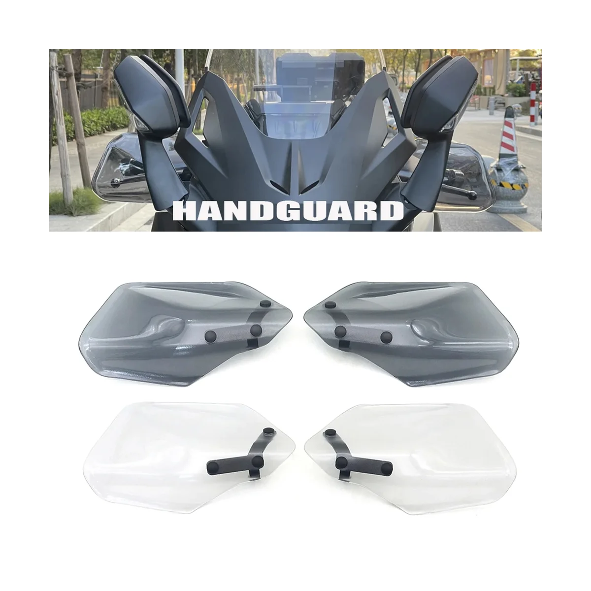 Accesorii motociclete Handguards Scut, aparatoare Protector Parbriz pentru Honda 350 NSS350(Transparent)
