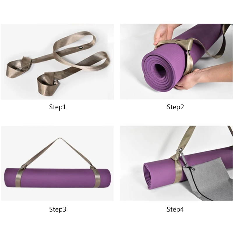 Yoga Mat Curea Pentru Transport Curea De Umar Ajustabila Pentru Saltea De Yoga Sling Exercițiu Pilates Fitness Mat
