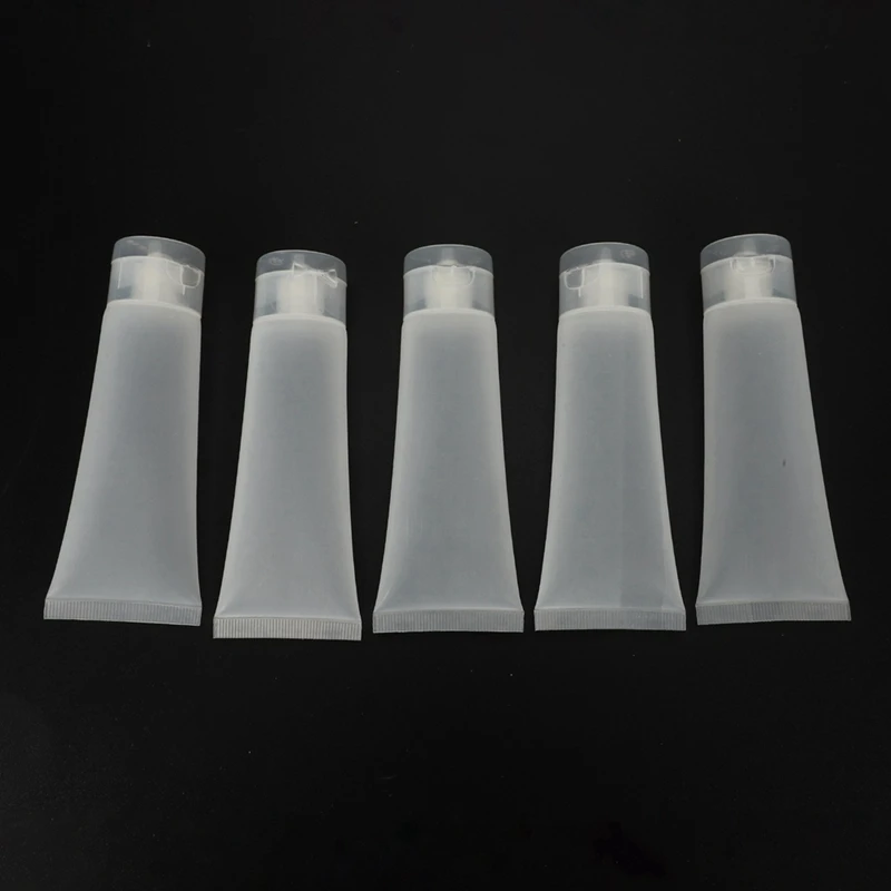 100buc 50Ml Mat Plastic transparent Moale Tuburi Goale Cosmetice Emulsie Crema Lotiune de Containere de Ambalare