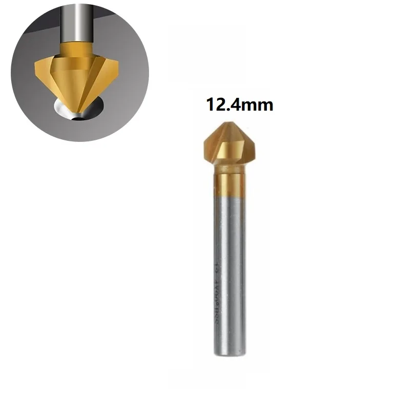 3 Flaut Countersink Burghiu de 90 de Grade Șanfrenare Instrumente Freză Cutter 6.3-20.5 mm Teșire Cutter Lemn Metal Gaura de Foraj