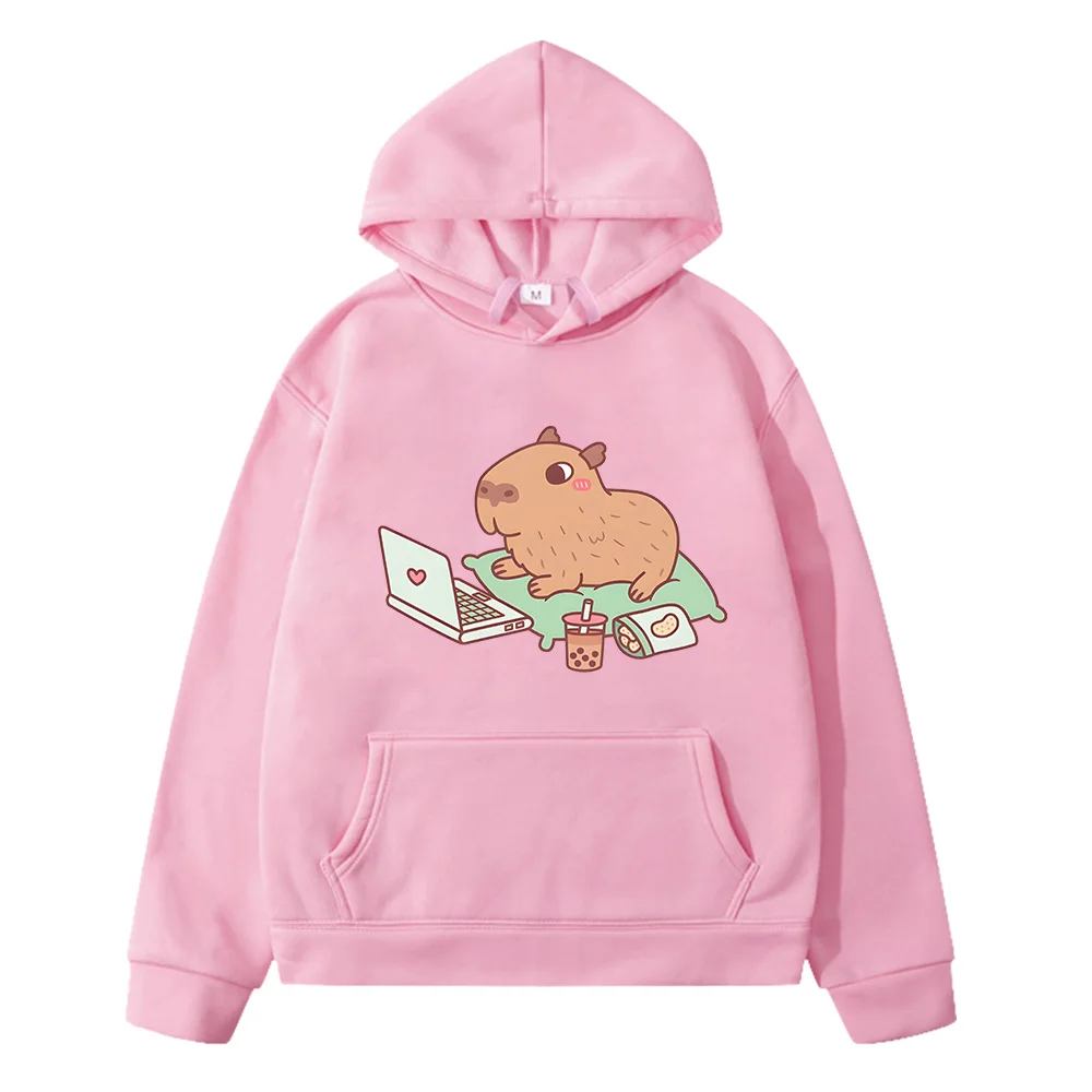 Jocul Bubble Kawaii Ceai Capybara Hanorac Fete/Băieți Estetice Grafic Amuzant Haine Unisex Toamna Iarna Harajuku Pulovere Jachete